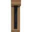 Support traditionnel en fer de cèdre rouge fleur de l 3 1/2 po x P 18 po x H 20 po (support en fer rouge l 1 1/2 po x P 10 po x H 12 po)-108927058-108927054