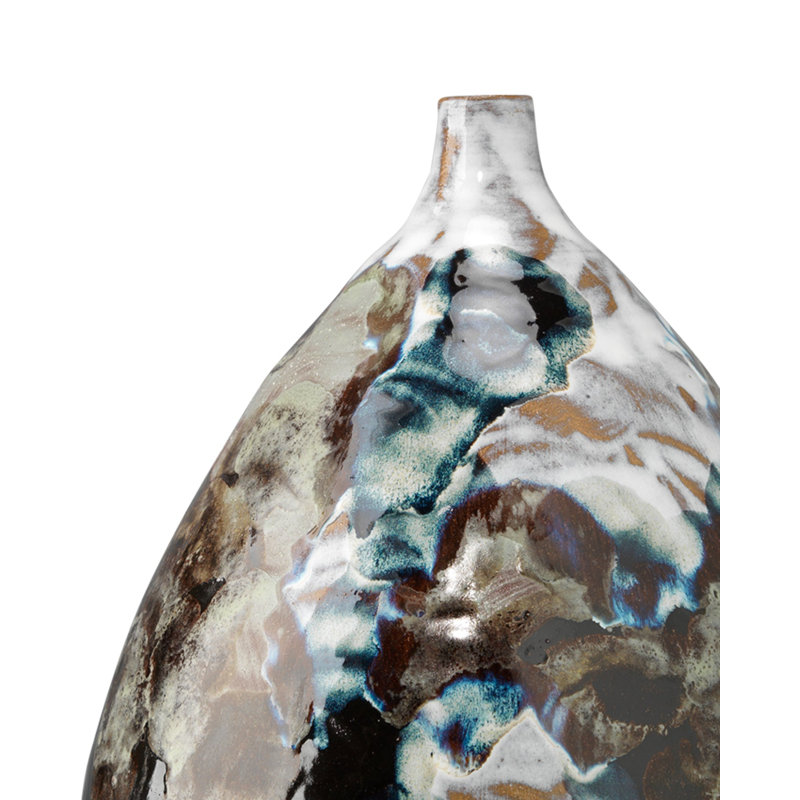Handcrafted Multicolor Ceramic Decorative Table Vase