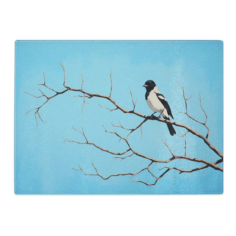 Magpie Minimalism  Glass Chopping Board