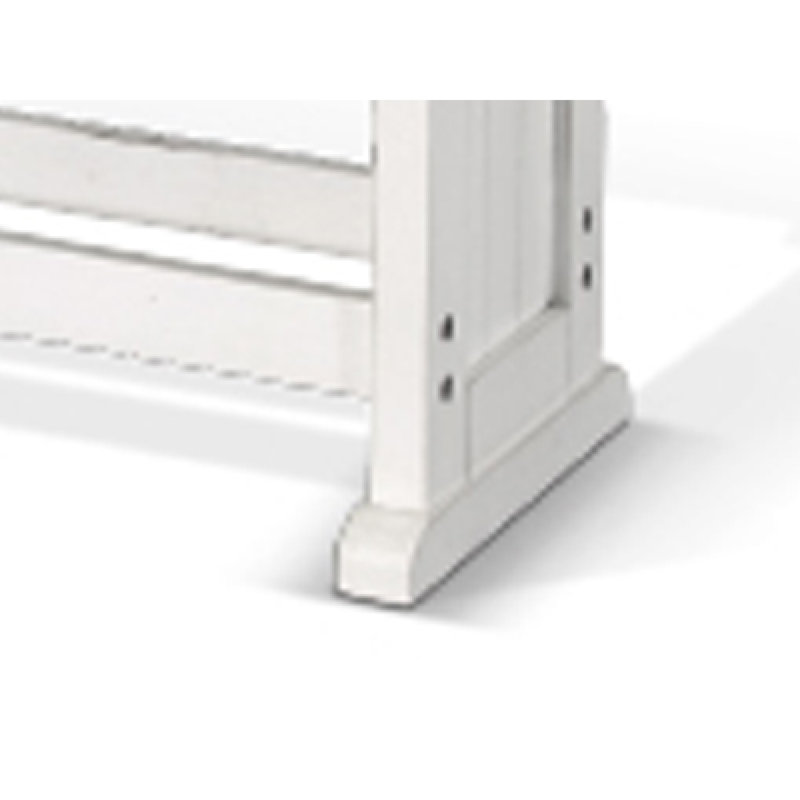 Banc de salle à manger à hauteur de comptoir Orso, blanc cassé, brun, 48 po