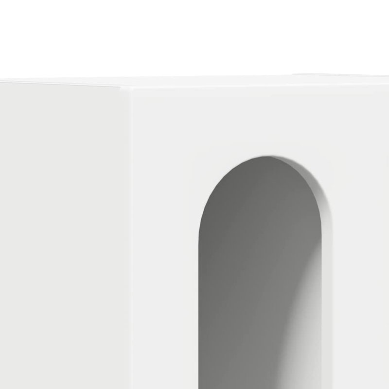40cm W Manufactured Wood Bedside Table, White