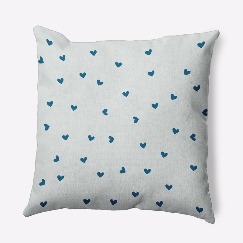 Coussin décoratif en polyester intérieur / extérieur, H 18 po x l 18 po, Carré
