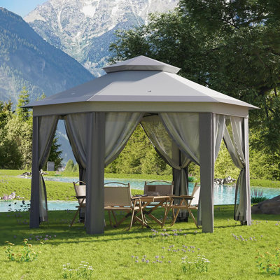 Tente de pavillon escamotable 13x13