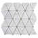 Polished Triangle 2" x 2" Marble Mosaic Tile in Crema Marfil