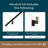 Modern Aluminum Handrail Grab Bar Kit, Adjustable Steel Brackets, Returns to Wall, Powder Coat-112291715-83161873