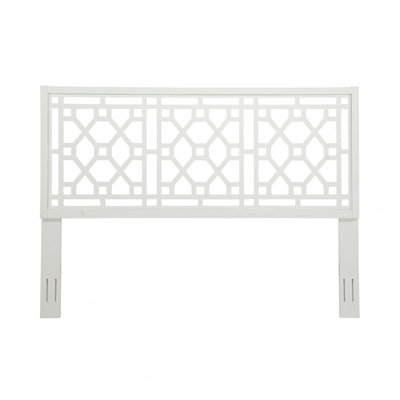 Tabor Chippendale White Headboard - King