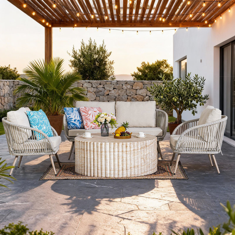 Dovery 4-Person Outdoor Seating Group With Cushions