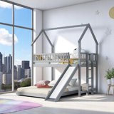 Twin Over Full Bunk Bed With Full-Length Guardrail