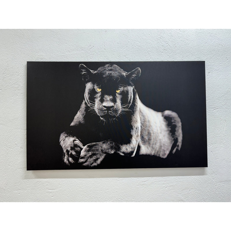 Marvel Black Panther, reproduction d'art sur verre trempé moderne, toile tendue 1P, H: 59,1 po x l: 98,4 po