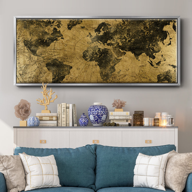 Golden Atlas - toile encadrée, H 8 po x l 20 po