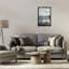 «Grey Misty Seascape», art mural encadré sur toile flottante, design par Janet Tava-1017001140-1017001141