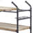 Oak And Sandy Black 2-Shelf Serving Cart