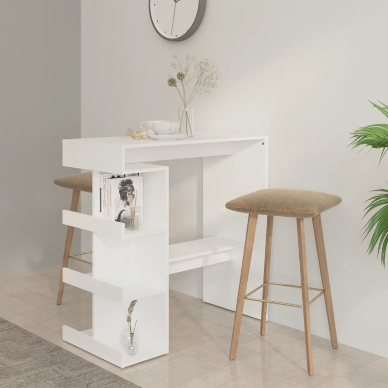 George Bar Table, White