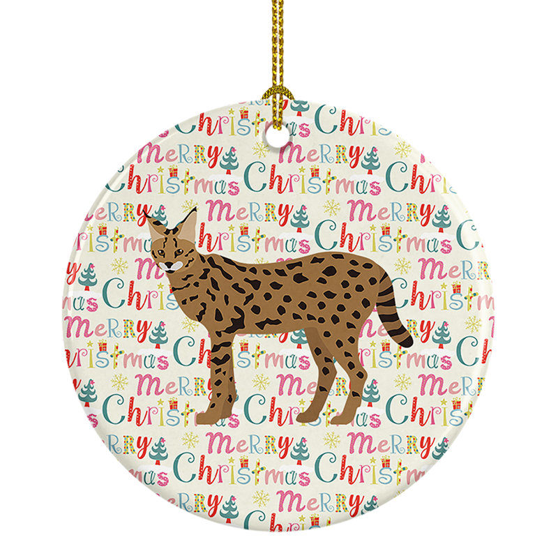 Ornement suspendu 3 chats Savannah