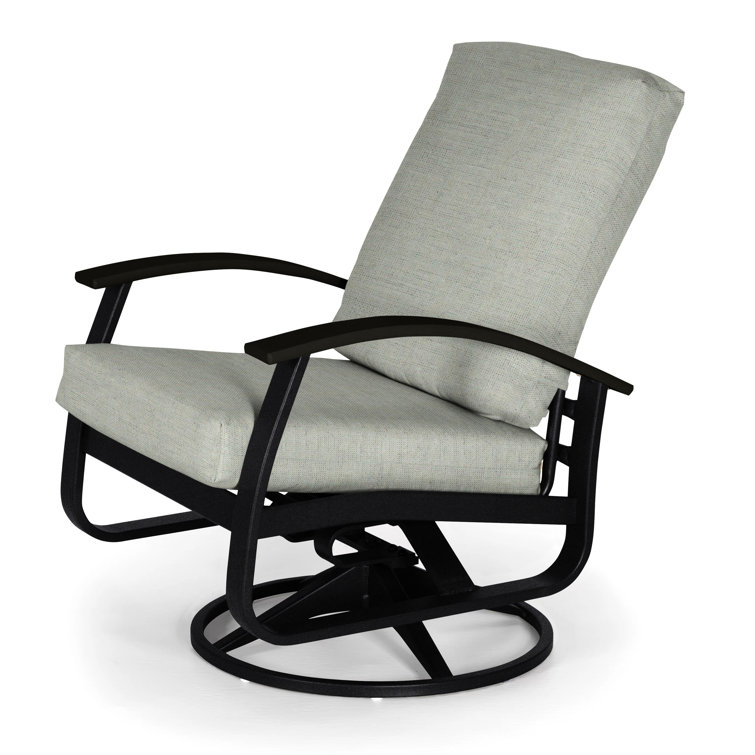 Chaise de patio pivotante avec coussin Askar