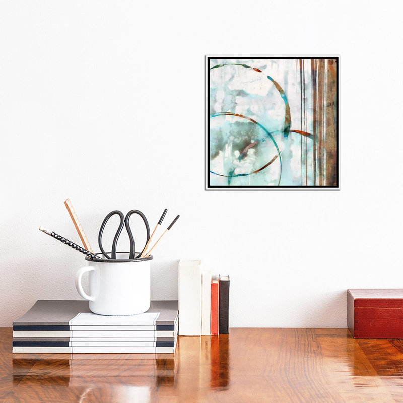 «Seafoam I», impression sur toile, H 12 po x l 12 po x P 1,5 po, Pas de tapis, Toile avec cadre blanc