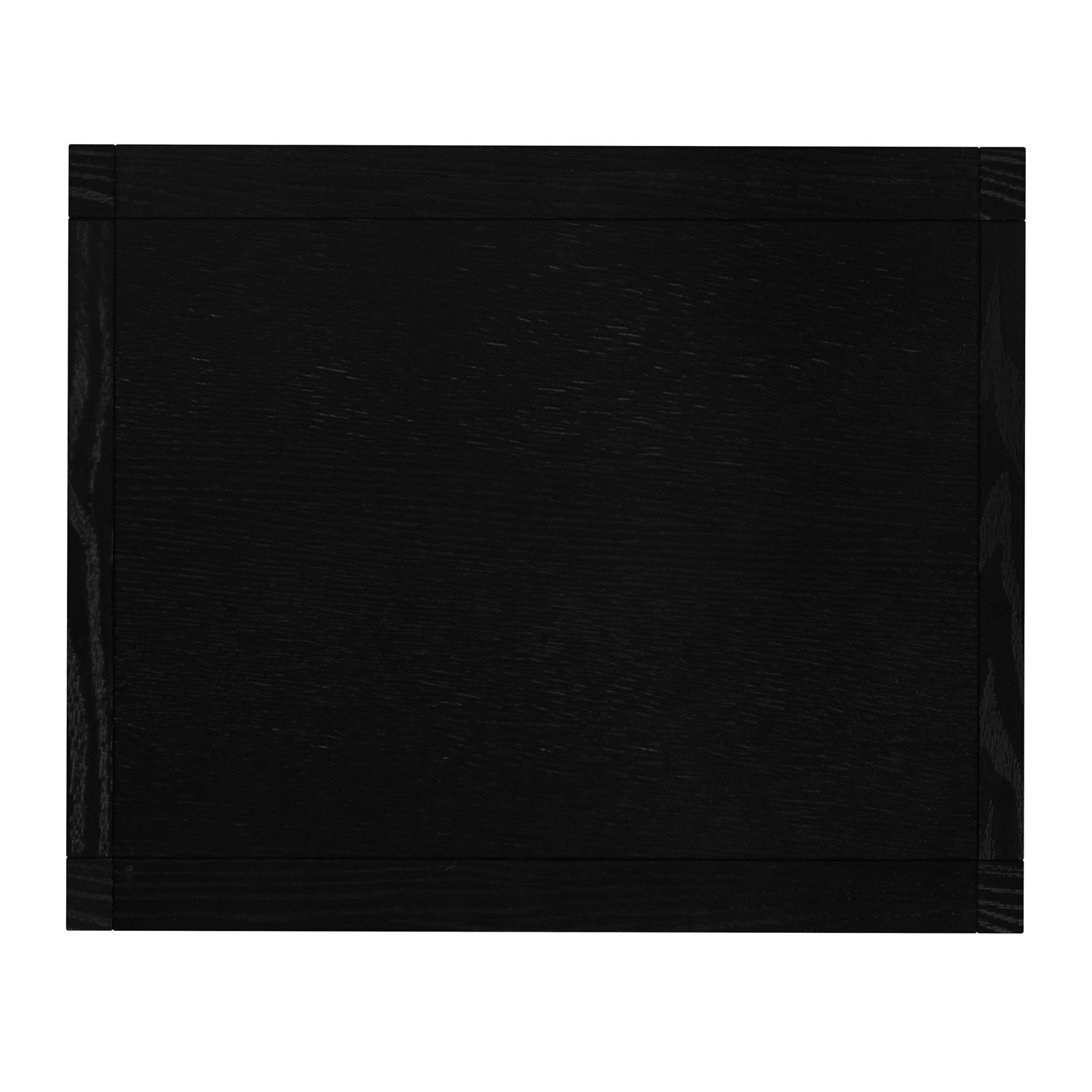 Elin 2-Drawer Acacia Nightstand, Black