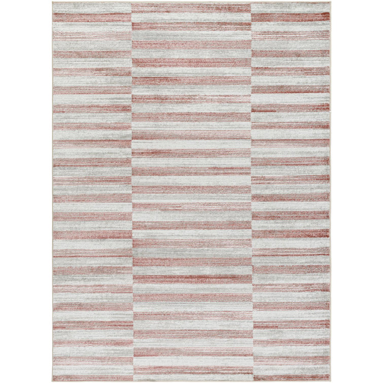 Alban Abstract Pink Area Rug