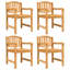 Topher 4 - Person Teak Patio Dining Set with Rectangular Table-799556889