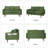  56" Wide Velvet Round Arm Loveseat, Featuring Side Storage Pockets and a Small Square Throw Pillow-1817829839