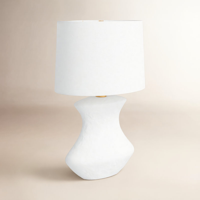 Bone Table Lamp, Matte White