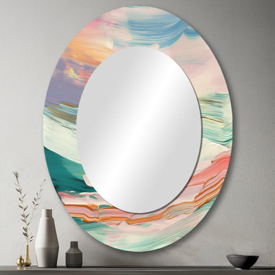 Miroir mural Spring Miracles In Tender Retro Pastel II - Rose