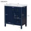 Meuble-lavabo sophistiqué avec rangement abondant et portes silencieuses-109043884