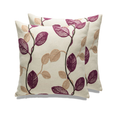 Leaf Square Pillow Cover
