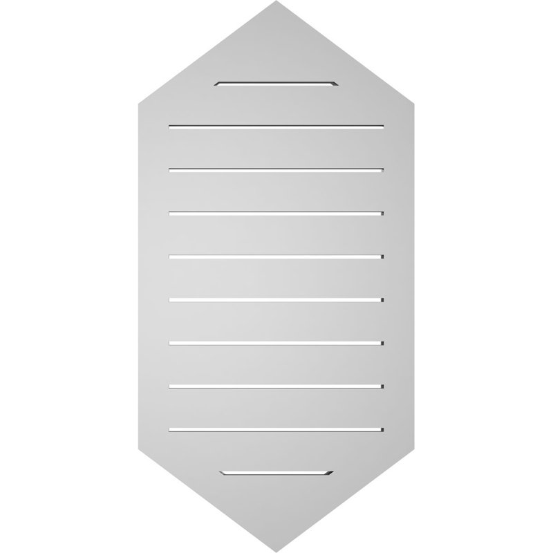 Pente verticale verticale en uréthane 9 pi, H 36 po x l 18 po x P 1,5 po