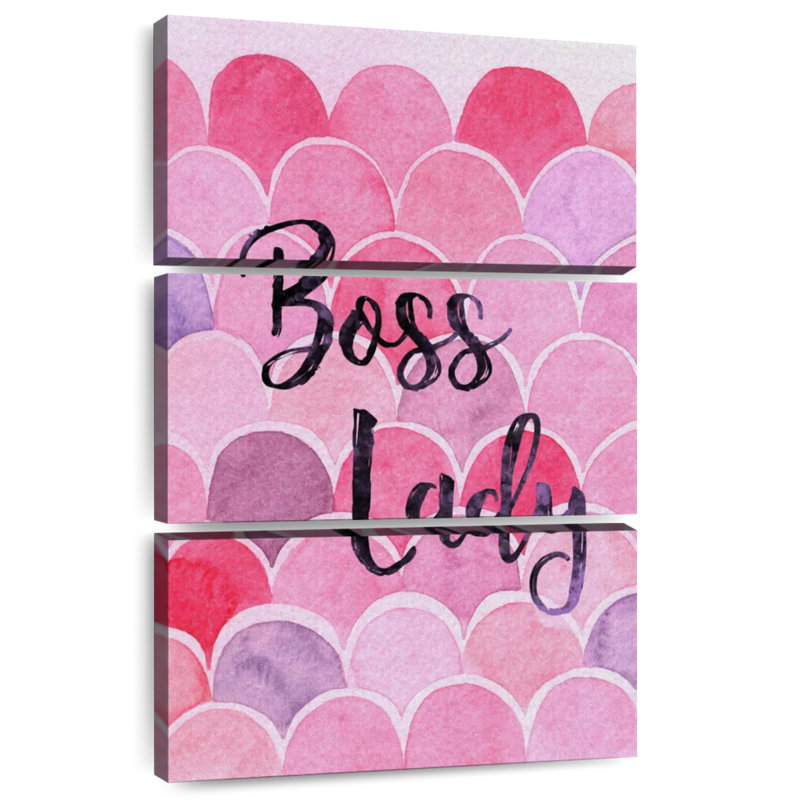 Tergel Boss Lady, typographie, H 74 po x l 48 po