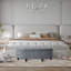 Velvet Upholstered Storage Bench-2044425046