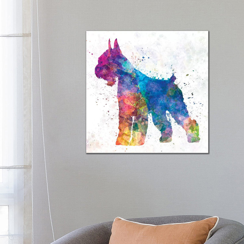 Giant Schnauzer I by Paul Rommer - Wrapped Canvas Painting, 66.04 cm H x 66.04 cm W x 3.175 cm D