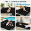4 Seater Corduroy Sectional