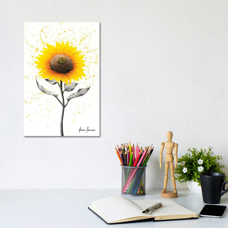 Sunflower Celebration by Ashvin Harrison - Wrapped Canvas Print, 20.32 cm H x 30.48 cm W
