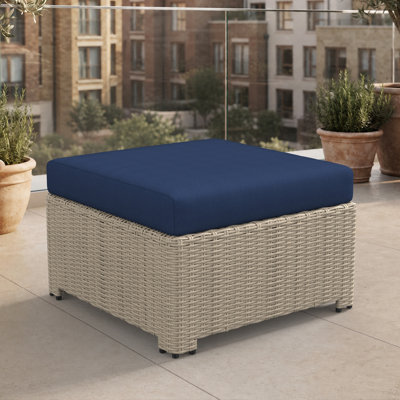 Repose-pieds d'extérieur avec coussins Sunbrella Henri