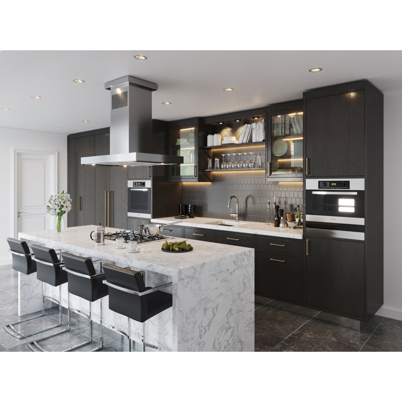 Dark Bronze Modern Cabinet Pull with Mounting Hardware