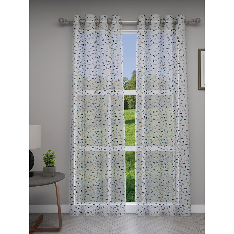 Semi Sheer Curtain Pair, Teal
