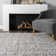 Okan Solid Shag Power Loom Performance Grey Rug