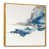 Toile avec cadre flottant or