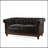 59.44" Chesterfield Velvet Loveseat Sofa,2-Person Rolled Arm Dutch Plush Upholstered Sofa Couch With Tufted Button For Living Room, Bedroom, Small Places,Black-112089919
