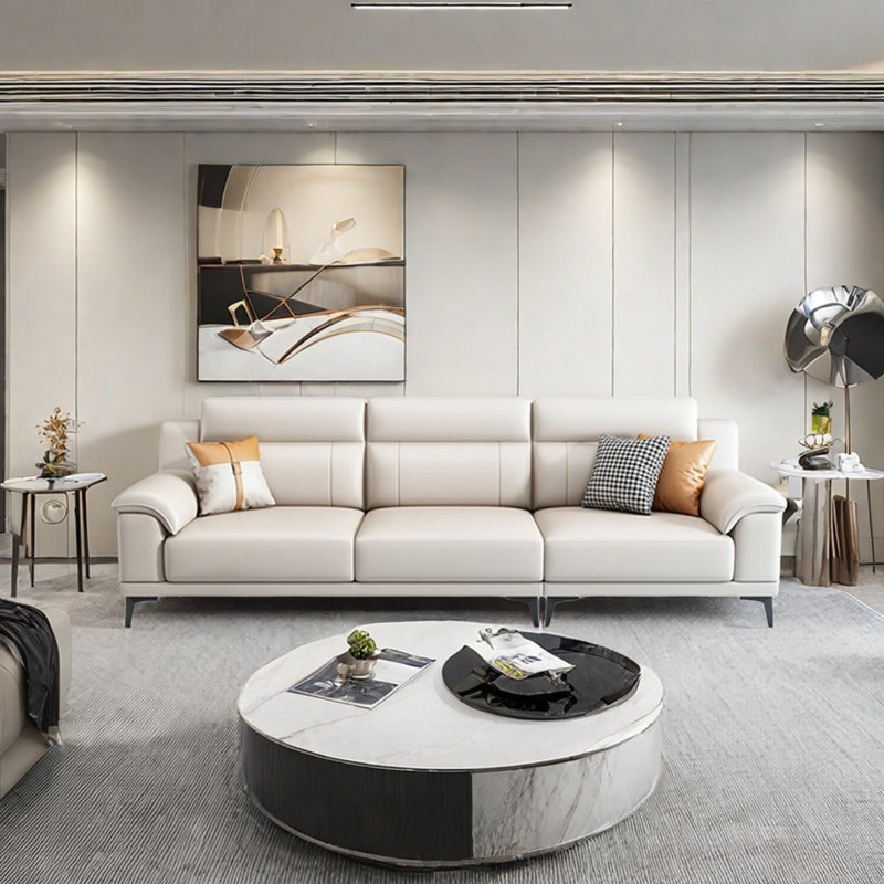 Casual simple modern home sofa, 3, 35.43" H x 104.33" W x 37.79" D
