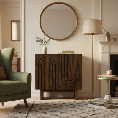 Davana 2 - Door Wood Accent Cabinet Sideboard by Latitude Run