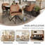 Upholstered Metal Upholstered Back Armchair-1148483766-1157702063