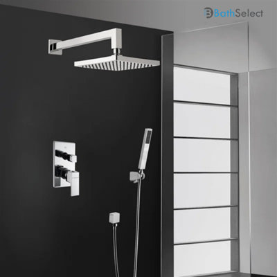 Ensemble de douche mural avec robinet thermostatique de douche Bravat