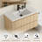 36" Wall Mounted Bathroom Vanity Set With Sink Top, Faucet And Drain, Wood Tune Floating Cabinet-340957877