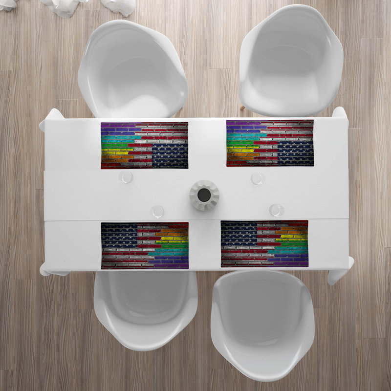 Polyester Abstract Rectangle Placemat