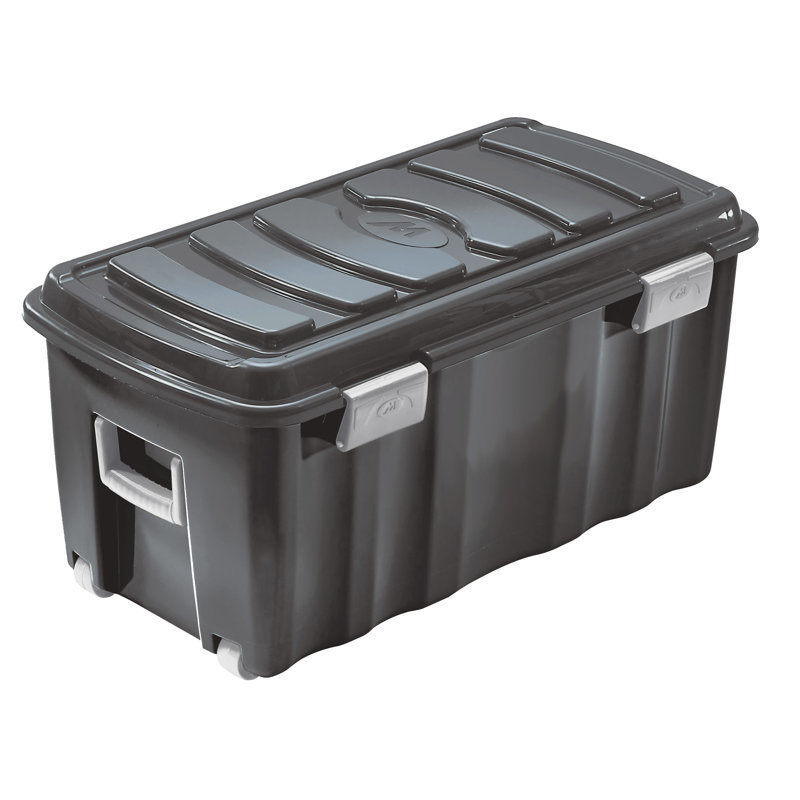 M-HOME Plastic Bin, 70 L, 37cm H x 40cm W x 78cm D
