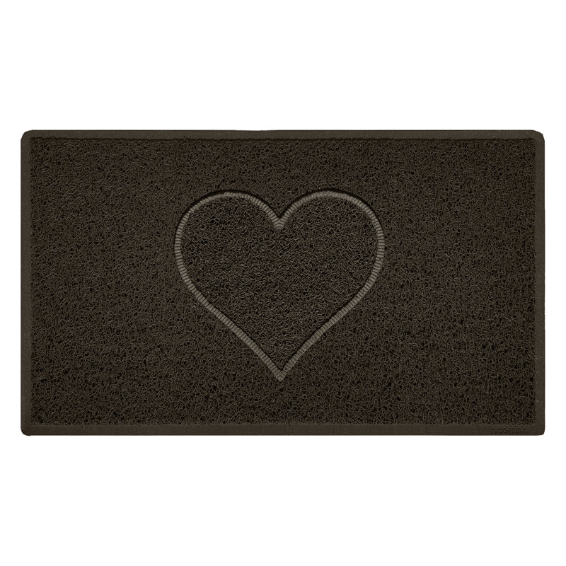 Non-Slip No Pattern Doormat, Brown, 45cm W x 75cm L