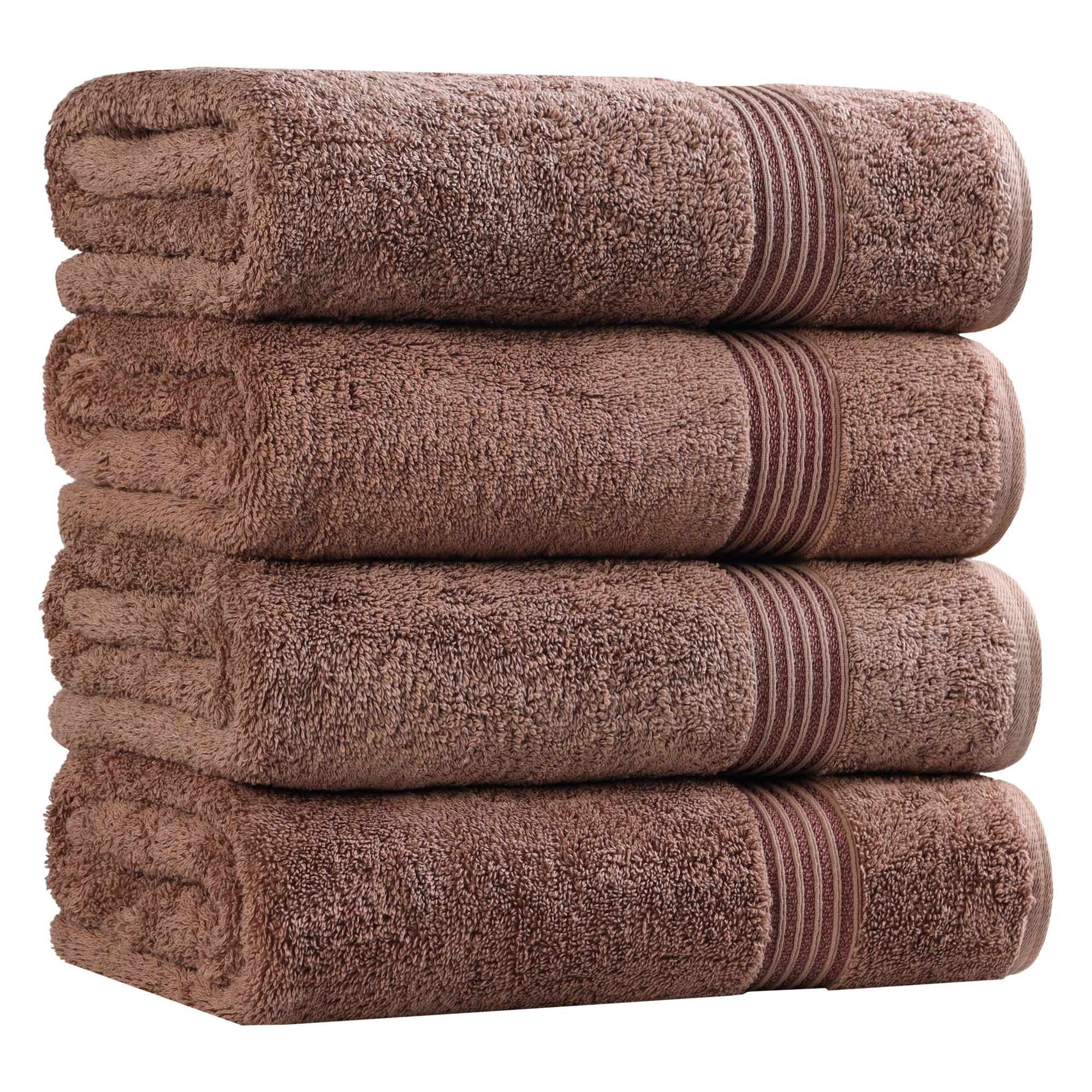 Oleg Heritage Egyptian Cotton Soft Absorbent Luxury Bath Towel, Mocha