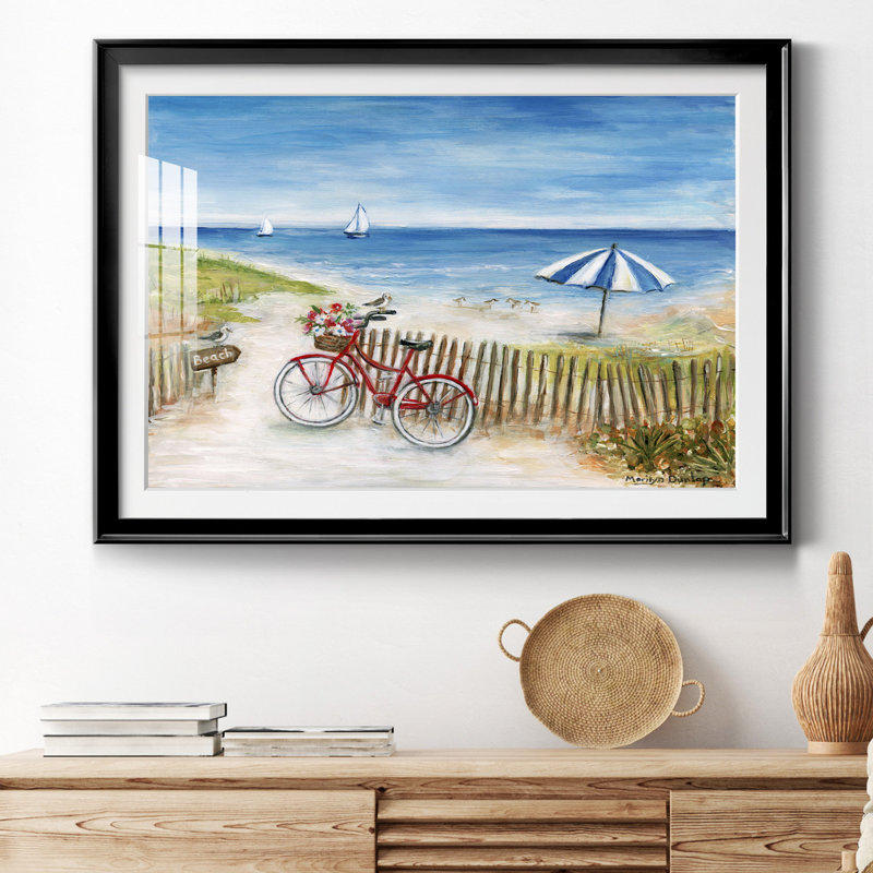 Beach Ride II - peinture encadrée, H 22,5 po x l 30,5 po x P 1,5 po, Noir
